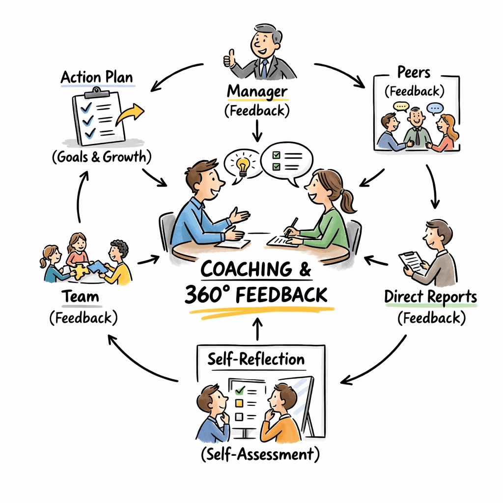 Coaching and 360 feedback session